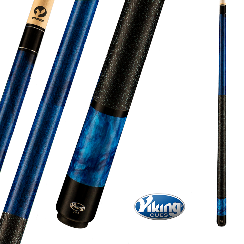 BAGUETTE DE BILLARD VIKING BLEUE GRIP LIN 12.5MM 19OZ