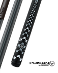 BAGUETTE DE SAUT ET DE CASSE VX AVEC FLÈCHE EN CARBONE - NOIRE/GRISE - WRAP TRICOLORE 13MM 19OZ