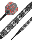 SHOT WARRIOR AWE SOFT TIP DART SET - 902% TUNGSTEN BARRELS