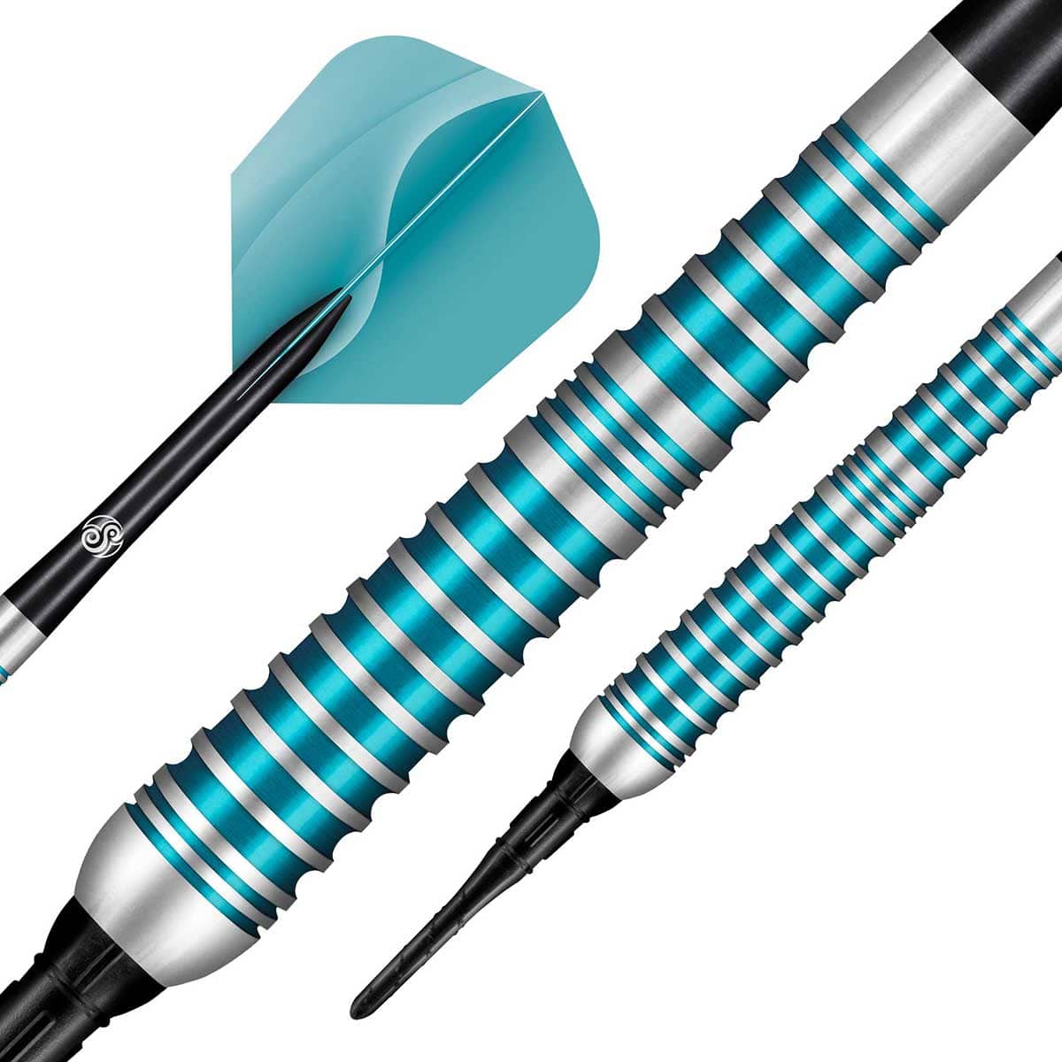 SHOT ZEN JUTSU SOFT TIP DART SET - 80% TUNGSTEN BARRELS