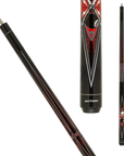 Baguette de billard Cuestix Action Garage Series ACT164, rouge et noir