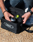 SAC DE REPORTER PÉTANQUE OBUT 3 BOULES NOIR ET GRIS