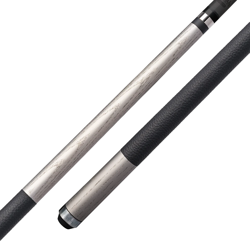 BAGUETTE DE BILLARD KODA SPORT LD3C2 FLÈCHE CARBONE NOIRE ET ARGENT GRIP CUIR 12.25MM 19OZ
