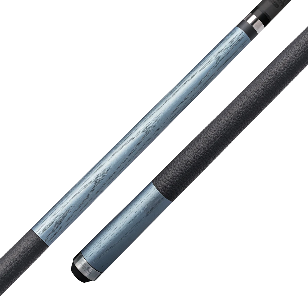 BAGUETTE DE BILLARD KODA SPORT LD4 FLÈCHE CARBONE NOIRE ET BLEUE GRIP CUIR 12.25MM 19OZ