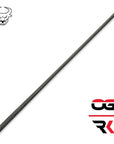 BAGUETTE DE BILLARD KODA SPORT LD4 FLÈCHE CARBONE NOIRE ET BLEUE GRIP CUIR 12.25MM 19OZ