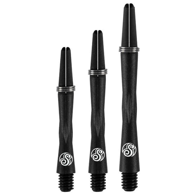 ENSEMBLE TROIS TIGES DE PRÉCISION SHOT EN CARBONE TAO AVEC ANNEAU À RESSORT