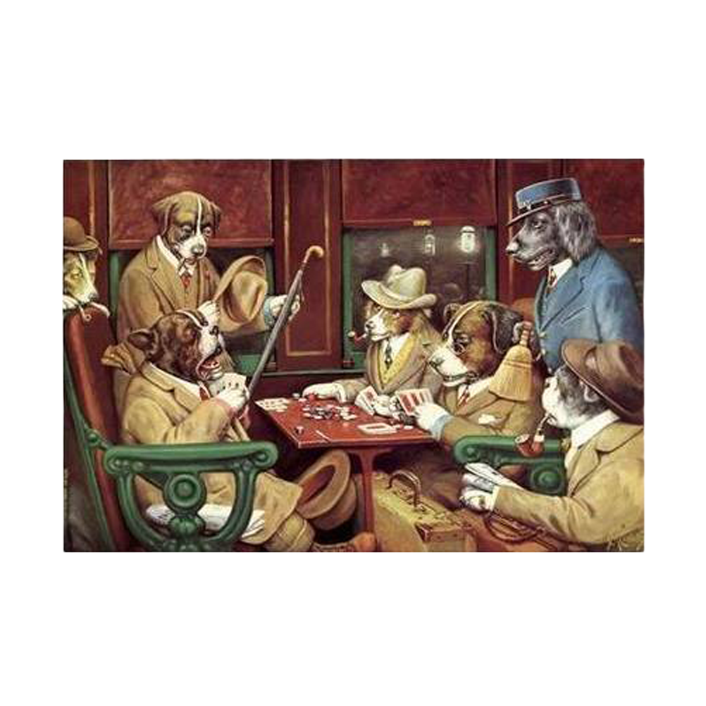 AFFICHE "HIS STATION AND FOUR ACES" PAR CASSIUS MARCELLUS COOLIDGE - ÉDITION LIMITÉE