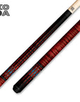 KODA SPORTS KD55RD POOL CUE - RED 12.5MM 19OZ