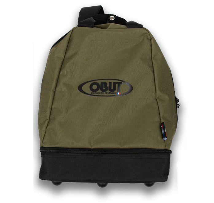 SAC À DOS PÉTANQE OBUT 6 BOULES NOIRE ET KAKI