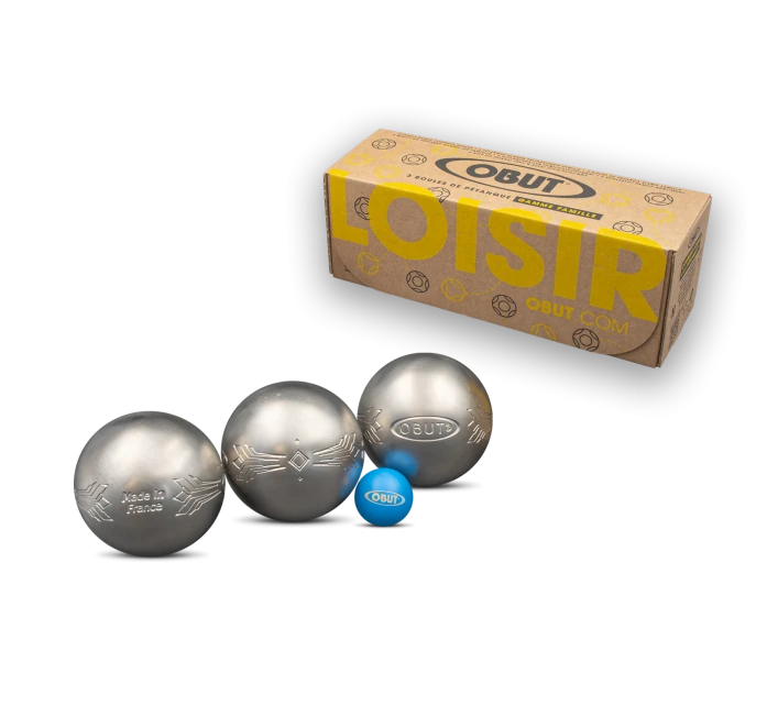 OBUT SET OF THREE CHEYENNE PÉTANQUE BOULES