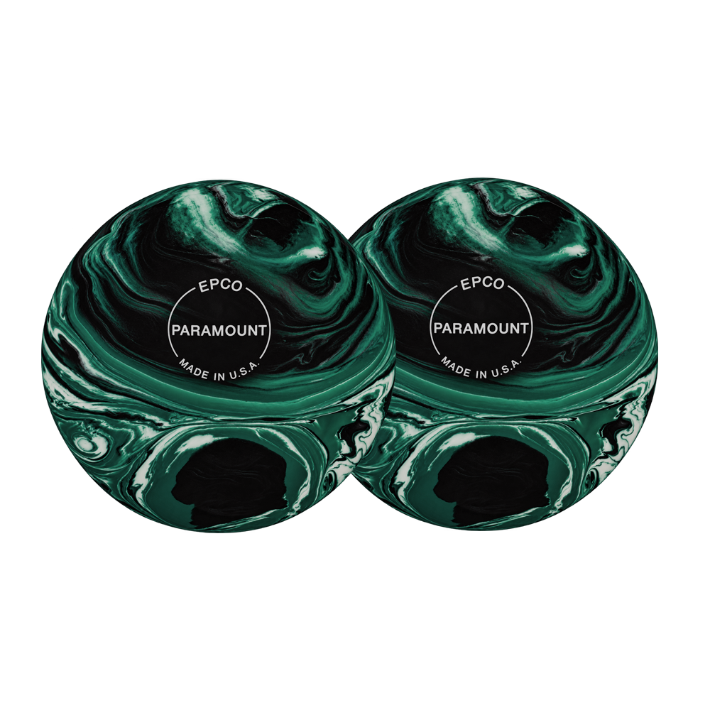PETITES BOULES DE BOWLING PARAMOUNT - VERT / NOIR / BLANC