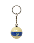 ARAMITH 1 3/8" NUMBERED BILLIARD BALL KEYCHAIN - LIMITED EDITION