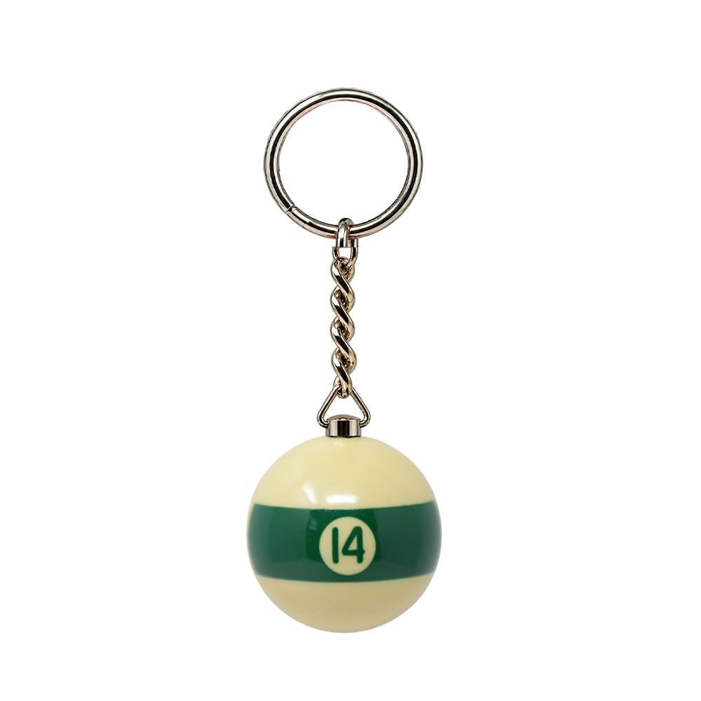 ARAMITH 1 3/8" NUMBERED BILLIARD BALL KEYCHAIN - LIMITED EDITION