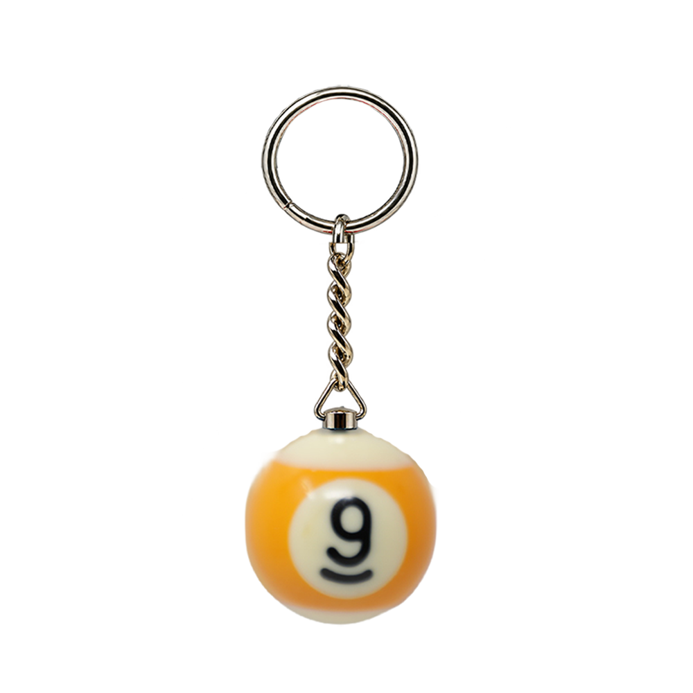 ARAMITH 1 3/8" NUMBERED BILLIARD BALL KEYCHAIN - LIMITED EDITION