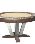 TABLE DE JEUX RONDE RIVER STAINLESS