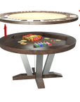 TABLE DE JEUX RONDE RIVER STAINLESS