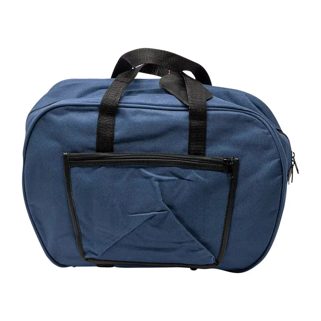 NAVY BOWLING BAG FOR 2 SMALL BALL AND A PAIR OF BOWLING SHOES