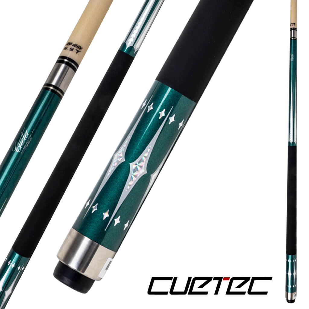 CUETEC CUE STARLIGHT SERIES #264 58" 13MM BLUE AND SILVER 19 OZ