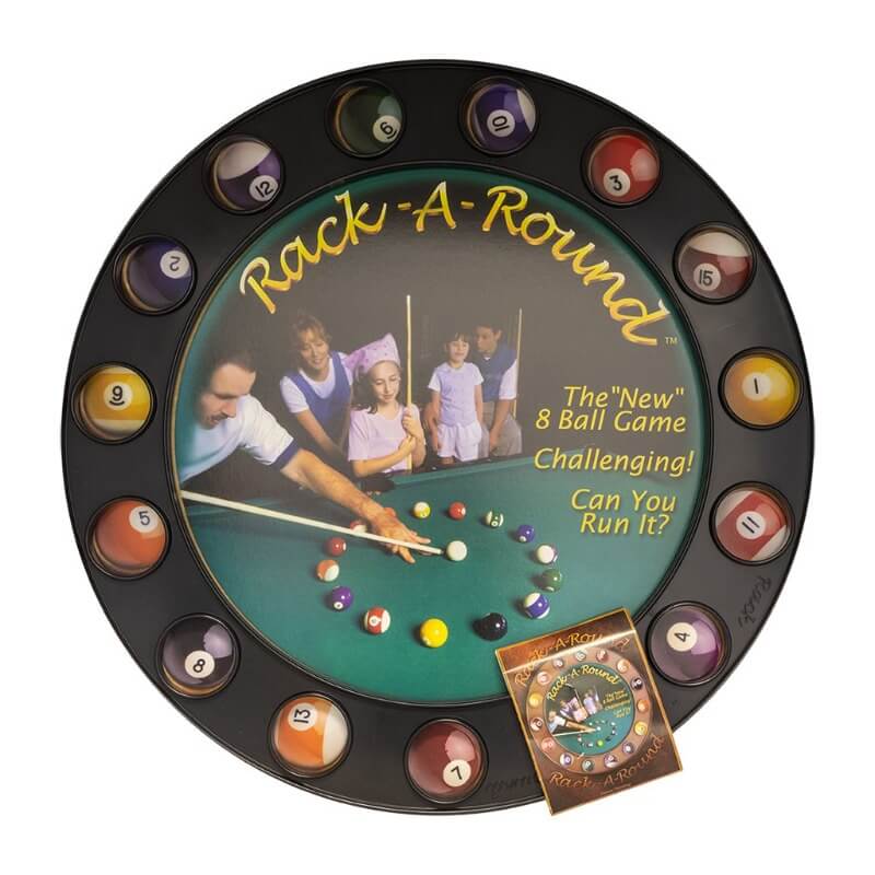 RACK-A-ROUND NEW 8 BALL GAME